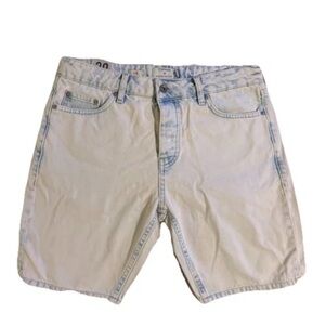 Topman Light Wash Jean Shorts